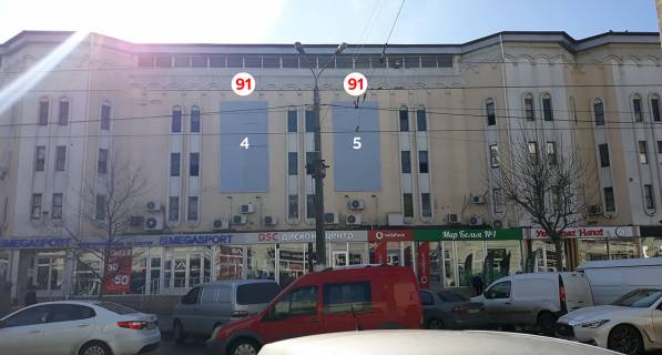Білборд, Бігборд (Борд)  B у Одесі, 6*3  Пантелеймоновская (здание Паркинга) № 2,5 Фото 1