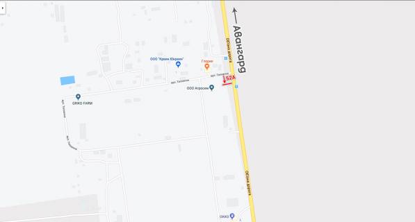 Билборд A в Одессе Авангард-7 км  схема