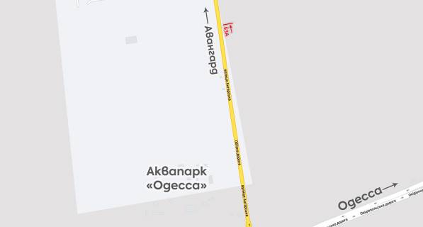 Билборд A в Одеських трасах, 3х6  Авангард-7 км схема