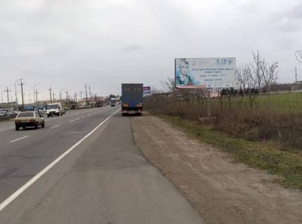 Билборд A в Авангард (Авангард), 3х6  транспорт рухається до двох стовпів, до Авангарду фото 1