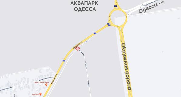 Билборд B на трассах Одесской области, 6х3  Овидиопольское шоссе схема