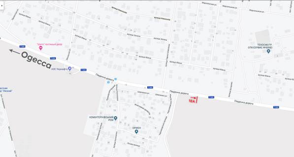 Билборд A в Одессе, 6х3  Одесса-Южный  схема