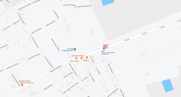 Билборд A в Беляевке, 3х6  вул. Успенська схема