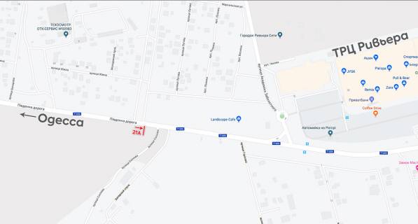 Білборд, Бігборд (Борд)  A у Одесі, 6х3  Одесса-Южный  схема