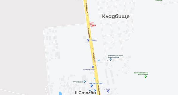 Билборд A в Одессе, 3х6  рынок Анжелика схема