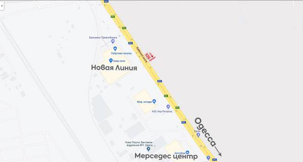 Билборд B в Одессе, 6х3  з м. Київ у м. Одеса, напроти Нової Лінії схема