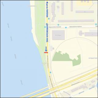 Video Billboard A in Kyiv, 3.20 x 2.24  Dniprovs'ka nab., navproti "Epicentru", do TRC "River Mall" - 403334 scheme
