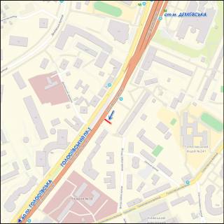 Prismatron, Prism B in Kyiv, 6.00 x 3.00  Golosiivs'kij prospekt, 19, do Golosiivs'koi pl., iz centru - 252642 scheme