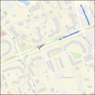 Призма B в Киеве, 6.00 x 3.00  Анни Ахматової, розподілювач, до ТРЦ "River Mall" - 252676 схема