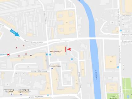 Билборд A в Харькове Суздальские ряды, Центральный рынок- Автовокзал**** схема