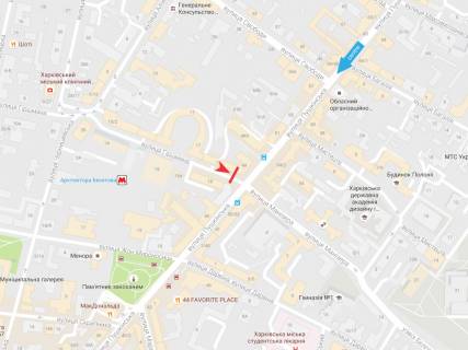 Ситилайт A в Харькове, 1,2х1,8  Гиршмана ул. + Сковороди (Пушкінська) ул. (А) (Б) схема