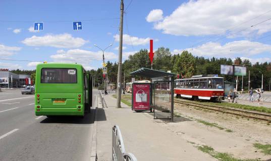 Ситилайт A в Харькове, 1,24х1,84  Героев Труда ул., 7 (остановка ул. Барабашова), в центр фото 1