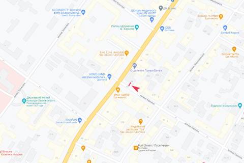 Ситилайт A в Харькове, 1,24х1,84  Каразина ул., 3 схема