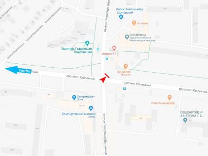 Скроллер B в Харькове, 3,1х2,2  просп. Ювілейний (П'ятдесятиріччя ВЛКСМ ) 49/8 - Гвардійців-Широнінців вул., з центру - 383269 схема