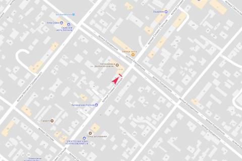 Бэклайт A в Днепр (Днепропетровск), 3,1х2,2  Січових Стрільців вул (колиш. Артема)., 36. Перед перехрестям з Бородинською вул. схема