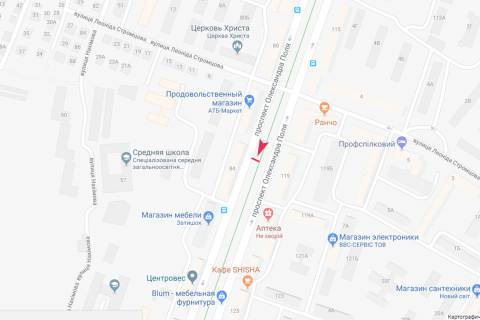 Призма A в Днепр (Днепропетровск), 3х6  Олександра Поля (Кірова) пр-т, 84. Напрямок руху транспорту вгору - 452279 схема