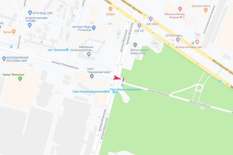 Billboard B in Kharkiv, 3х6  Plehanivs'ka st. - Morozova st., z centru scheme