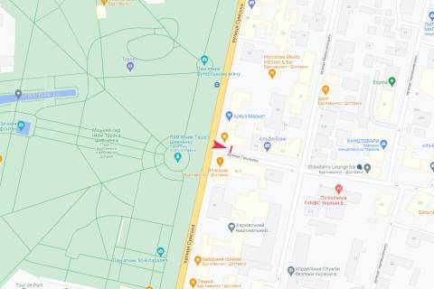 Ситилайт A в Харькове, 1,24х1,84  Гиршмана ул. - Сумская ул., 46/1 схема