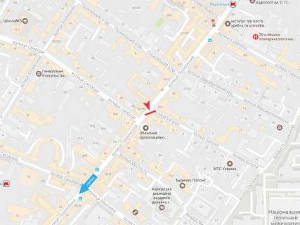 Сiтiлайт A у Харкові, 1,2х1,8  Сковороди (Пушкінська) вул., 64 схема