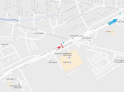 Призма A в Харькове, 3х6  просп. Льва Ландау (50-річчя СРСР) + Маршала Федоренко ул., в центр - 383455 схема