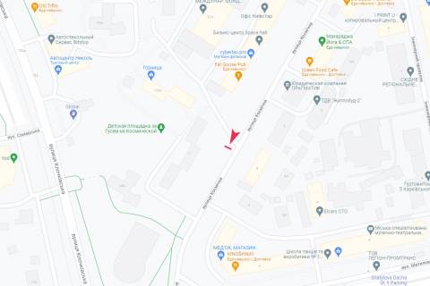 Бэклайт A в Харькове, 3,1х2,2  Космічна вул., 11 схема