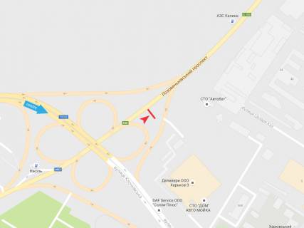Билборд A в Харькове, 3х6  Клочковская ул., 370 - Лозовеньковский пр. (6) схема