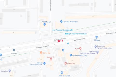Billboard B in Kharkiv, 3х6  Saltivs'ke sose, 248, z centru scheme