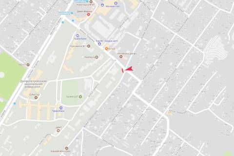 Скроллер A в Днепр (Днепропетровск), 3,1х2,2  Лазаряна вул. (перехрестя) - 452284 схема