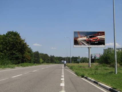 Билборд A в Днепр (Днепропетровск), 3х6  Аеропортівська вул. - Авіадиспетчерська вул. (150 метрів до готелю в аеропорту) фото 1