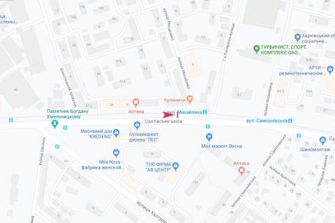 Ситилайт B в Харькове, 1,24х1,84  Салтовское шоссе, 57 (1) (остановка "Михайлика"), в центр схема