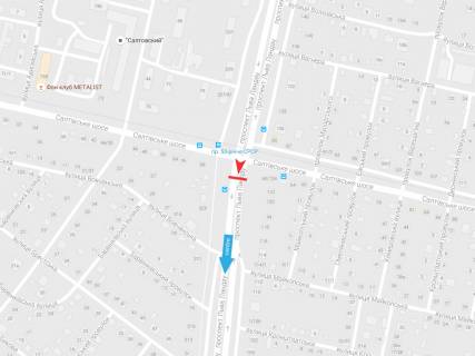 Призма B в Харькове, 3х6  просп. Льва Ландау (50-річчя СРСР), 124/60 + Салтовское шоссе, из центра - 383338 схема