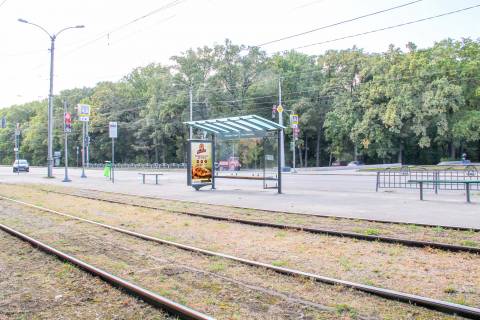 Ситилайт A в Харькове, 1,24х1,84  Белгородское шоссе - Рудика ул. (2) (остановка "Мемориал Славы") фото 1
