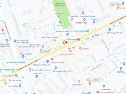 Ситилайт B в Харькове, 1,24х1,84  Полтавский шлях ул., 148/2 (метро "Холодная Гора") схема