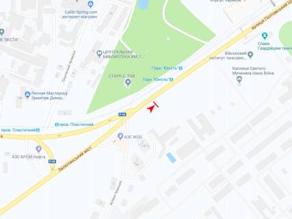 Ситилайт A в Харькове, 1,24х1,84  Полтавский шлях ул., 179 (парк Юнность, автобусная) схема