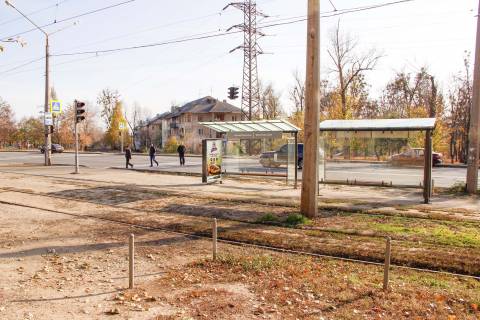 Ситилайт A в Харькове, 1,24х1,84  Салтовское шоссе, 57 (2) (остановка "Михайлика"), в центр фото 1
