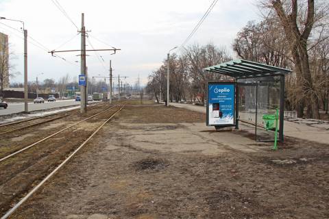Ситилайт A в Харькове, 1,24х1,84  Полтавский шлях ул., 196 (парк Юнность, трамвайная) фото 1