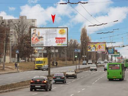 Билборд B в Харькове, 2,88х5,76  просп. Льва Ландау (50-річчя СРСР) + Московский пр-т, 140, из центра  размер 5760х2880 фото 1
