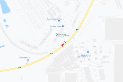 Ситилайт B в Харькове, 1,24х1,84  Мерефянское шоссе, 30 (остановка "Мерефянское шоссе"), в центр схема