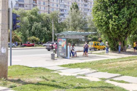 Сiтiлайт B у Харкові, 1,24х1,84  Героев Труда ул., 9 (1) (остановка Пески), в центр Фото 1