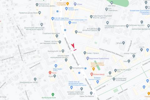 Билборд B в Днепр (Днепропетровск), 3х6  Героїв просп., (через дорогу від будинку №12) схема