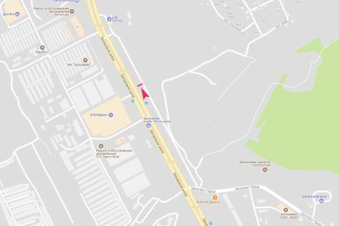 Билборд A в Днепр (Днепропетровск), 3х6  Запорізьке шосе  (перед Шинною вул.)  схема