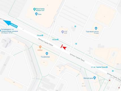 Призматрон, Призма A у Харкові, 3х6  Героев Труда ул., 9-Б, в центр (VIP) (Дафи) - 382453 схема