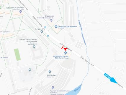Білборд, Бігборд (Борд)  B у Харкові, 3х6  Ахсарова вул., 20, з центру схема