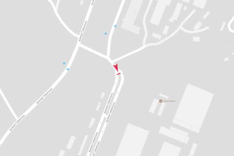 Билборд B в Днепр (Днепропетровск), 3х6  Гаванська вул., 8 (розділювальна смуга) схема
