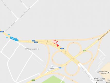 Билборд A в Харькове, 3х6  Клочковская ул. - Лозовеньковский пр., из центра (2) схема