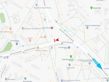 Призма A в Харькове, 3х6  Ахсарова вул. - Людвіга Свободи пр-т, VIP, з центру - 268403 схема