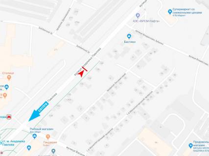 Билборд A в Харькове, 3х6  Академіка Павлова вул., 128, з центру  схема