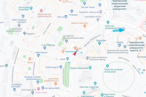Ситилайт B в Харькове, 1,24х1,84  Независимости пр-т, 5-А (остановка "Госпром"), в центр схема