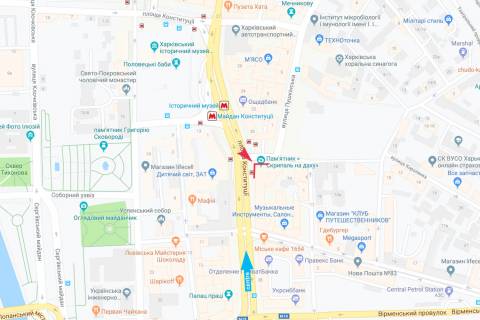Нестандарт A в Харькове Накрышная установка - Площадь Конституции,18 схема