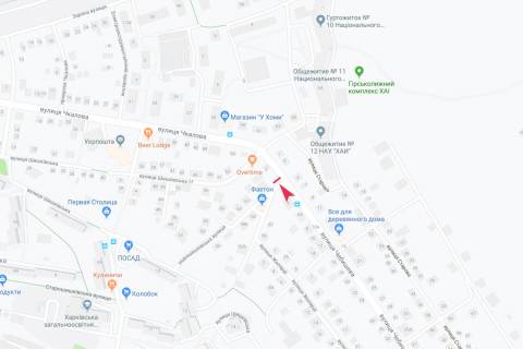 Билборд B в Харькове, 3х6  Чебишева вул. - Новошишківська вул., в центр схема